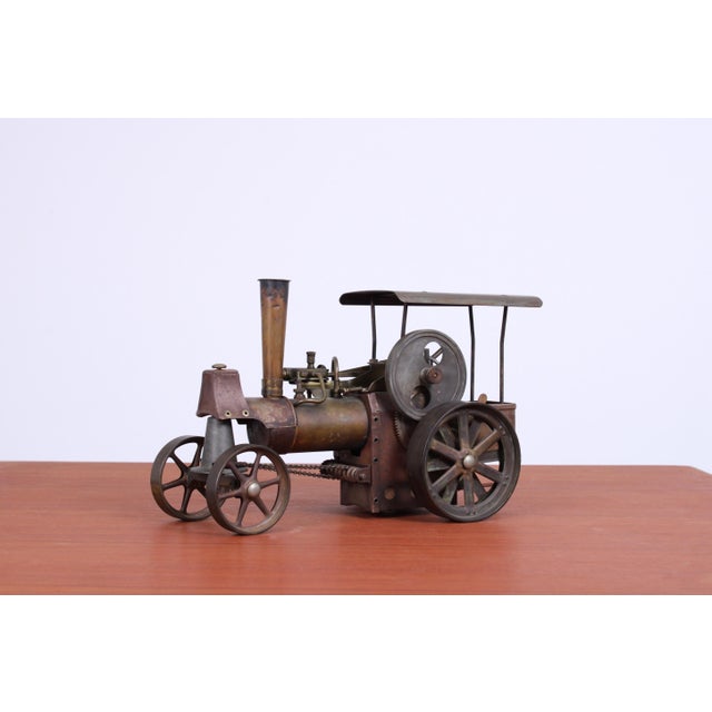 Fantastic completely brass and real working steam engine ( tested ). Well made, very accurate. Great patina which makes it...