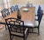 Faux Bamboo Chinoiserie Style Blue Dining Chairs in Blue Set of 8 For Sale - Image 14 of 14