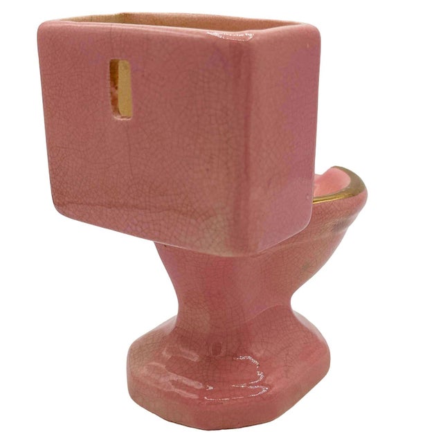 Mid 20th Century Pink "Little John" Toilet Ashtray Cigarette Holder by Artmark, Japan For Sale - Image 4 of 6
