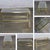 Late 20th Century Modern Coffee Table Brass Toned Anodized Aluminum Frame With a Glass Inset Top For Sale - Image 16 of 18