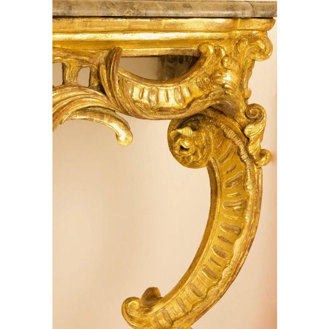 Wood Large Louis XV Console Table For Sale - Image 7 of 13