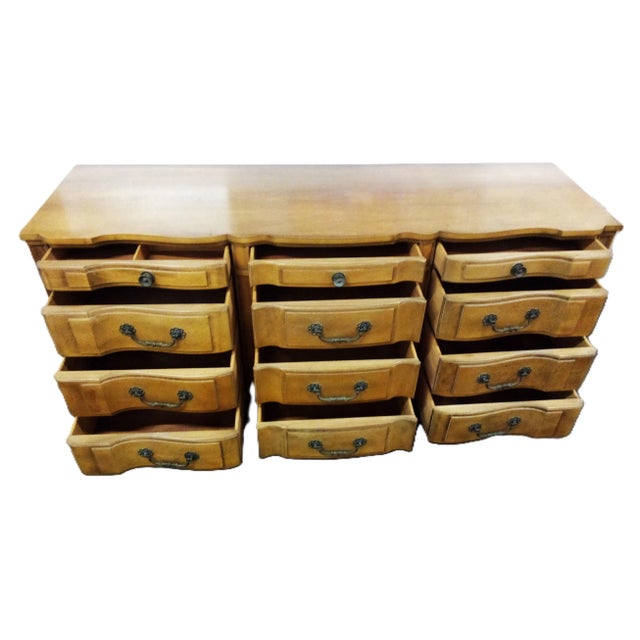 J. L. Metz Lowboy Dresser Beautiful 12 Drawer Lowboy Dresser 72" in length 22" depth 34" height All Drawers are 19.5" Wide...