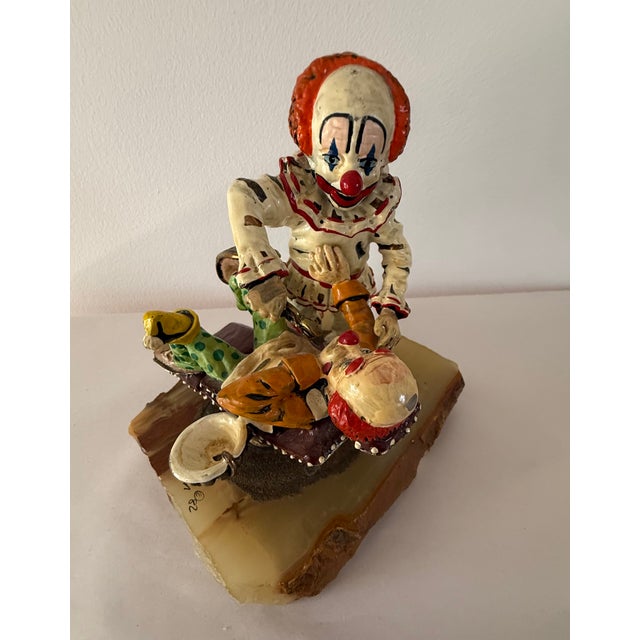 1980s A Pair of Signed Ron Lee Dental Clown Figurines For Sale - Image 5 of 12