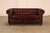 Chesterfield Style Oxford Red Tufted Leather Sofa For Sale - Image 16 of 18