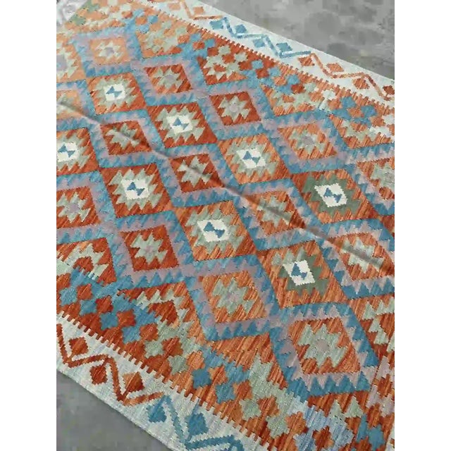 Textile Nomad Carpets Handmade Kilim Rug For Sale - Image 7 of 11