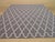 Contemporary 8x10 Gray Hand-Knotted Wool Trellis Linkage Geometric Modern Carpet Rug For Sale - Image 3 of 4