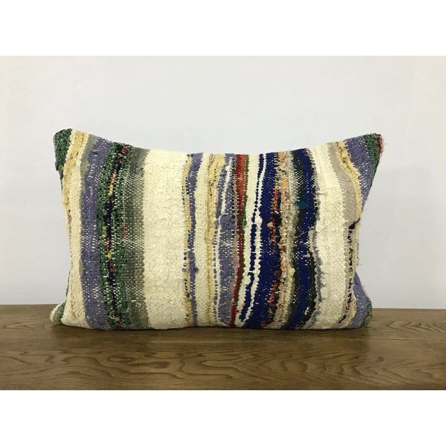 Colourful Handmade Anatolian Pillow Cover For Sale - Image 6 of 6