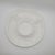 Late 20th Century Vintage p.v. France White Majolica Artichoke Plates Floral Embossed Relief - Set of 5 For Sale - Image 5 of 17