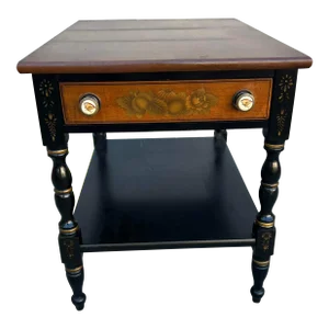 Late 20th Century L.Hitchcock Side Table
