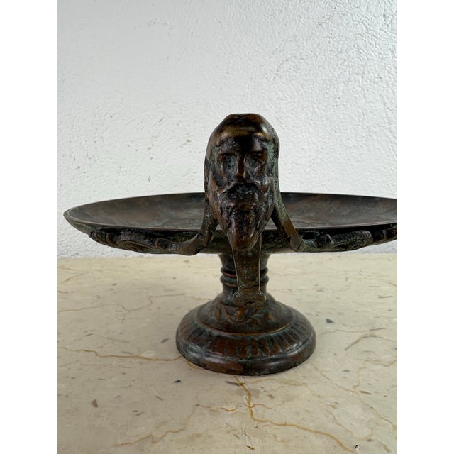 Vintage Maitland Smith Classical Greco-Roman Style Compote For Sale - Image 11 of 12