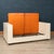 Orange Vintage Two-Seater Saratoga Sofa by Lella and Massimo Vignelli for Poltronova, 1960s For Sale - Image 8 of 18