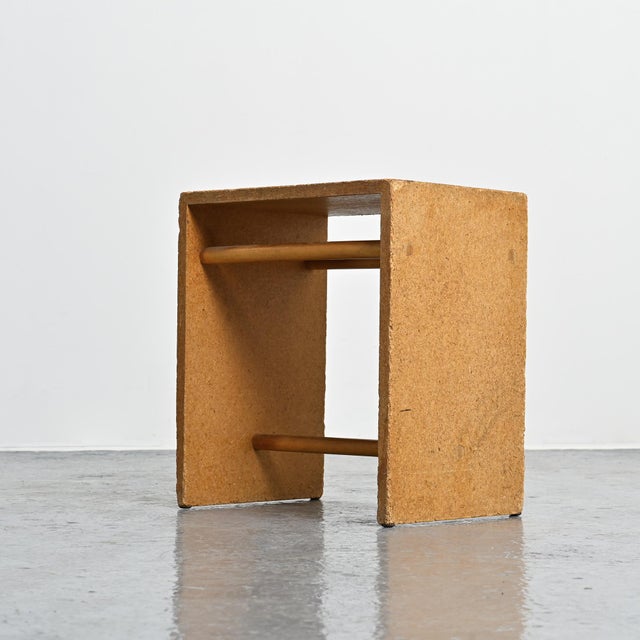 1950s Chipboard Stool by Max Bill for Ulm, 1962 For Sale - Image 5 of 12