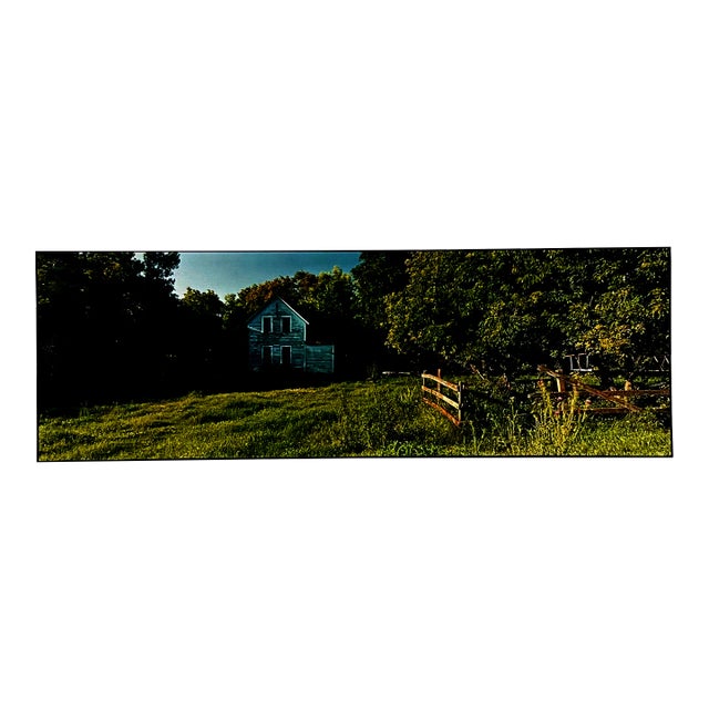 Maxwell Mackenzie, Farm Summer Landscape, Large Panoramic Vintage Color Photograph Signed Photo, 1993 For Sale