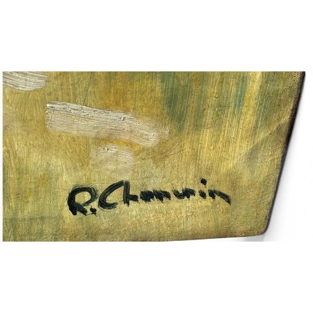 René Chancrin, Landscape Composition, 20th Century, Oil Painting on Canvas For Sale - Image 5 of 9