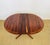 1960s Scandinavian Walnut Round Extendable Dining Table, 1960s For Sale - Image 5 of 13