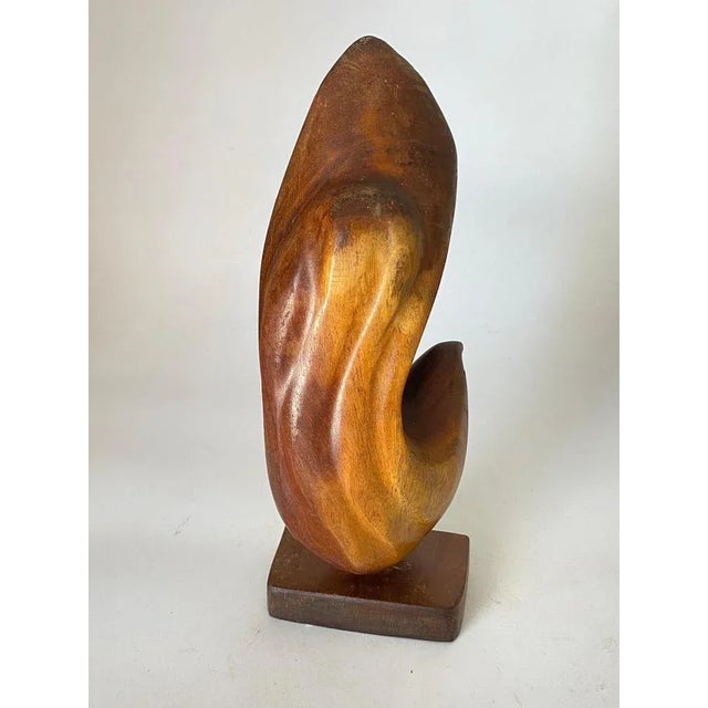 Abstract Wooden Sculpture in the style of Alexandre Noll, France, 1960s For Sale - Image 9 of 12