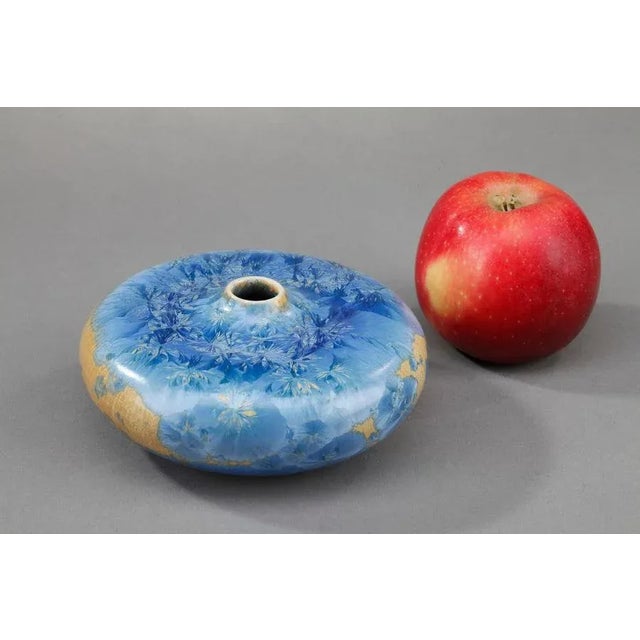 Small ceramic vase "lava" made by a manufacturer in West Germany in the 1960s. This type of pottery is called "West...