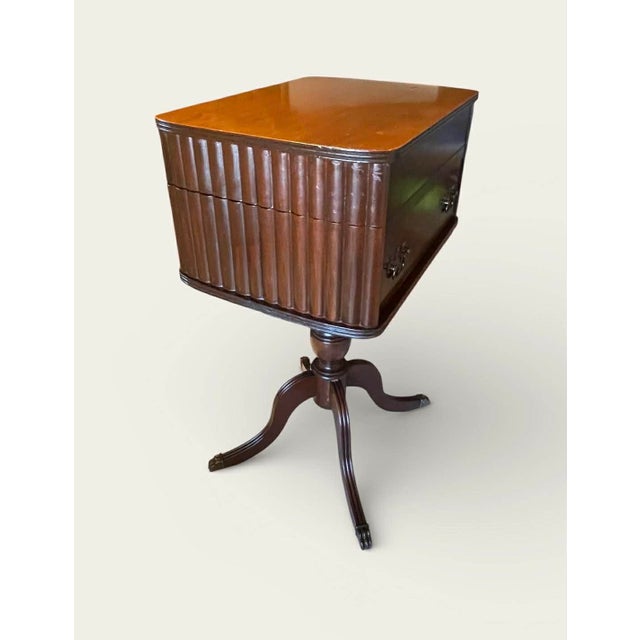 Wood Mahogany Thread Table-Mid - Late 19th Century For Sale - Image 7 of 18