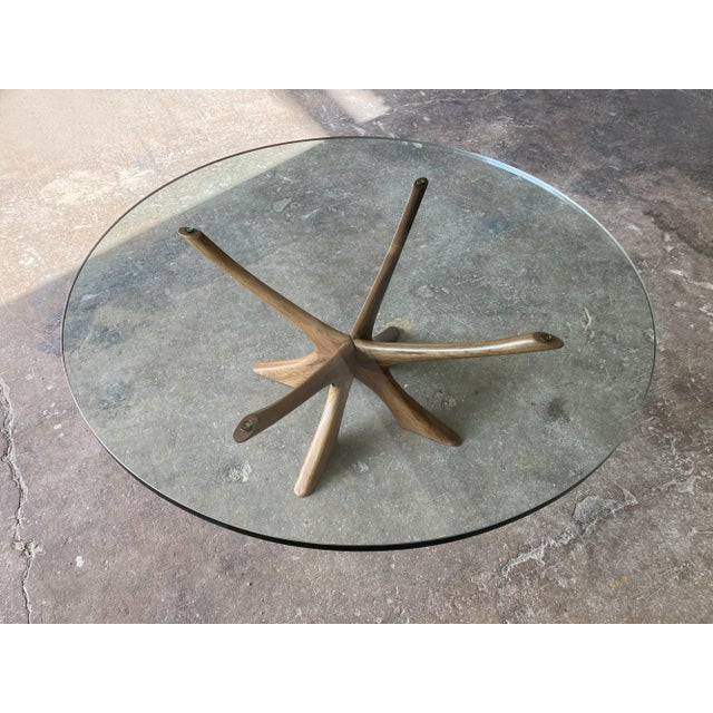Niels Eilersen Vintage Coffee Table in Glass by Illum Wikkelsø for Niels Eilersen, 1960s For Sale - Image 4 of 11