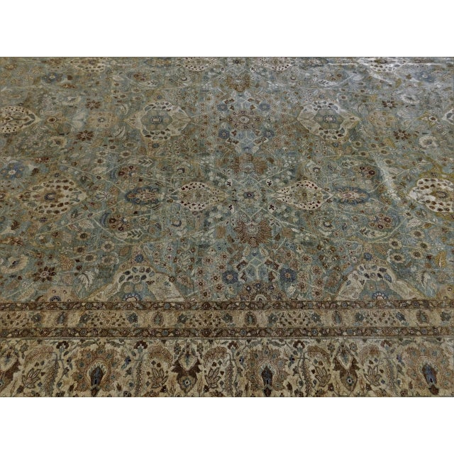 2000 - 2009 Early 21st Century Vintage Hand Knotted Rug 11'9"x 15'8" For Sale - Image 5 of 13