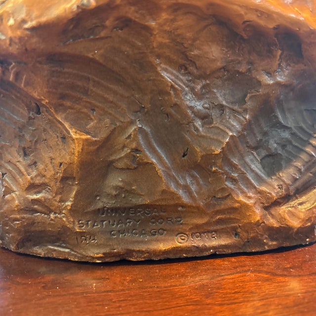 Native American Chief Bust by v. Kendrick, Signed For Sale - Image 12 of 12