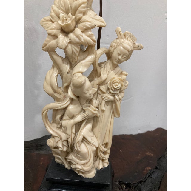 Mid 20th Century Mid-20th Century Japonisme Figural Geisha Lamps by A. Santini, Italy - a Pair For Sale - Image 5 of 9