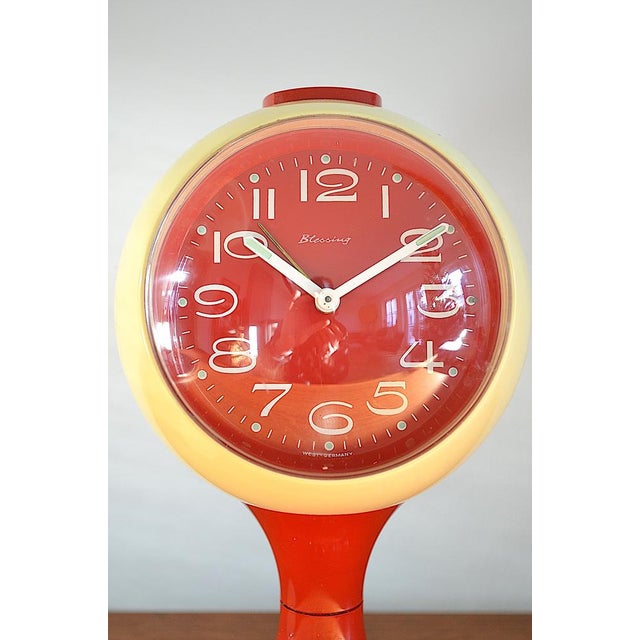 Space Age Tulip Clock from Blessing, 1960s For Sale - Image 12 of 13