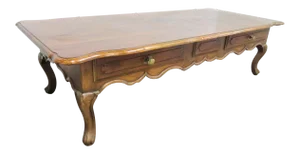 Baker Collector's Choice Louis XV Walnut Coffee Table