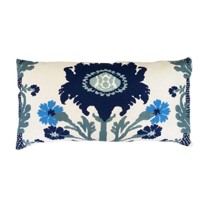 Not Yet Made - Made To Order Custom Quadrille Henriot Lumbar Pillow For Sale - Image 5 of 5