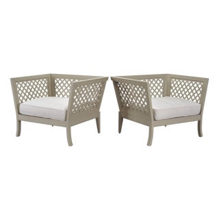 Pair of McKinnon and Harris duVal-Alexander Garden Club Chairs For Sale