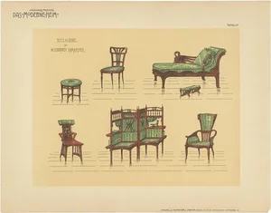 Kramer, Seating Furniture, 1890s, Paper