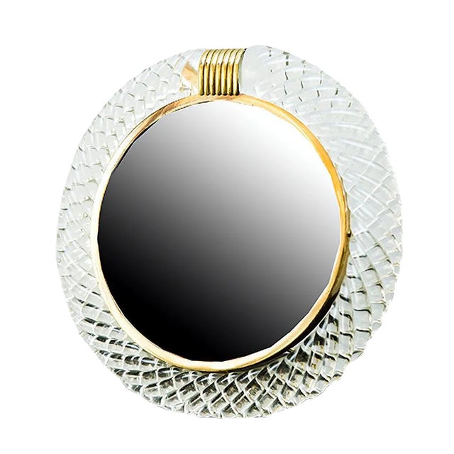 Vintage Table Mirror from Seguso, 1950s For Sale