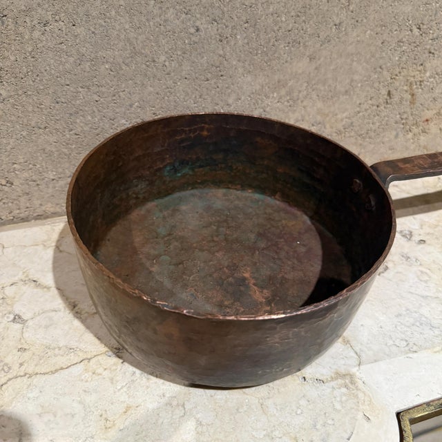 For your consideration, an antique a La Menagere (Bistro) copper stock pot sauce pan or cookware. France circa early...