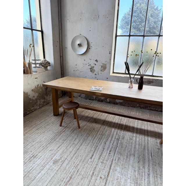 Oak Farmhouse Table, 1950s For Sale - Image 14 of 18