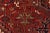 Heriz Rug 9'8'' X 13'1'' Red Wool Vintage Tribal Hand-Knotted Oriental Carpet For Sale - Image 10 of 15