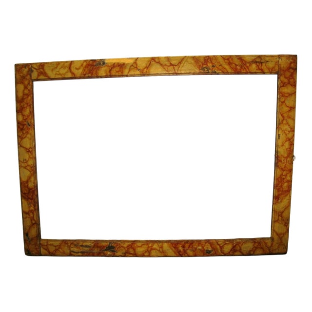 Antique Marbled Frame, Late 17th Century For Sale