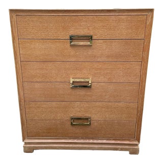Mid Century Blonde 6 Drawer Dresser / Chest of Drawers For Sale
