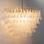 Large Italian Oval Suspension Chandelier in White Murano Glass, 1990s For Sale - Image 4 of 12