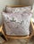 Elegant new-with-tags decorative throw pillows featuring a soft blush lilac velvet damask pattern. Finished with matching...