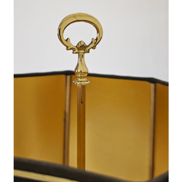 Traditional Mid-Century Modern Empire Brass Table Lamps, 1960s, Set of 2 For Sale - Image 3 of 18