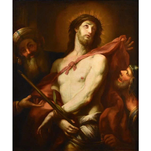 The ecce homo genoese school '600 - workshop of valerio castello (genoa, 1624 – genoa, 1659) oil on canvas (117 x 99 cm. -...