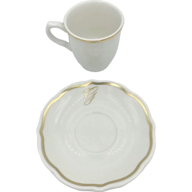 Vintage the Greenbrier Hotel West Virginia Demitasse Cup Saucer Coffee For Sale - Image 4 of 12