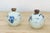 1970s Pair of Hand-Painted Blue & White Porcelain Vases For Sale - Image 5 of 6