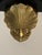 Dolbi Cashier 1970s Hollywood Regency Brass and Black Lacquer Shell Sconces - A Pair For Sale - Image 4 of 8