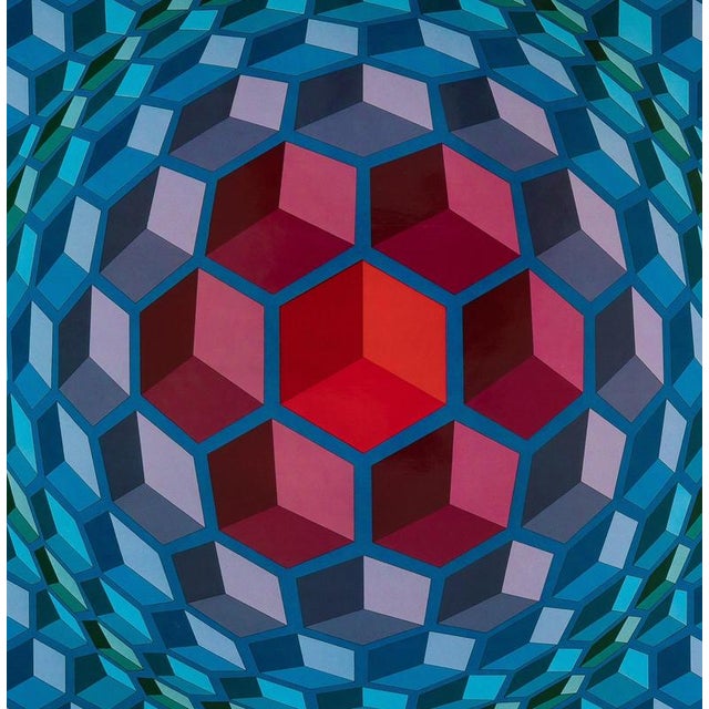 Modern Victor Vasarely, CHEYT MC 4, Photogravure For Sale - Image 3 of 5