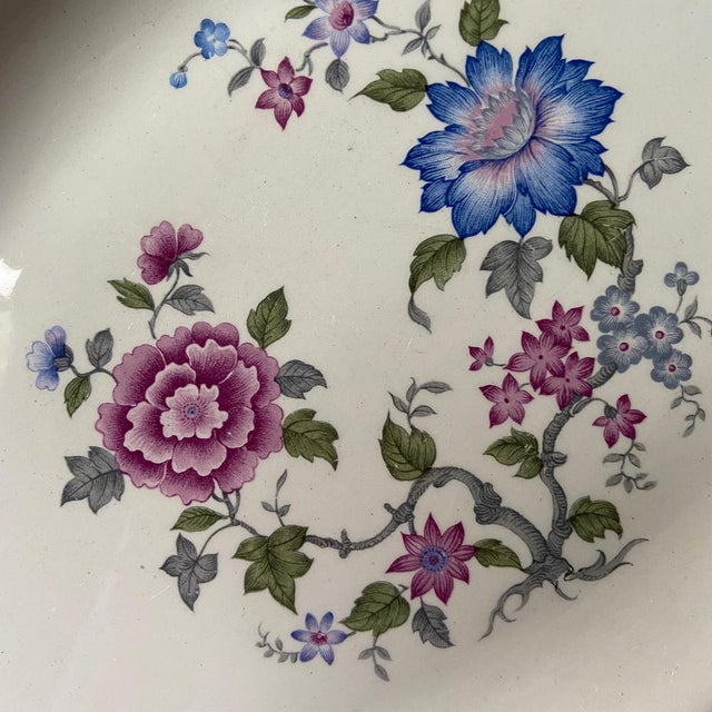 Cream French Orchies Platters from Moulin des Loups, 1950s, Set of 2 For Sale - Image 8 of 11