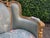 1950 French Louis XVI Gold Beech Damask Settee - 1 Pc For Sale - Image 10 of 14
