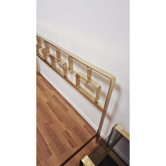 Vintage Brass Bedroom Set, 1970s, Italy, Set of 3 For Sale - Image 11 of 15