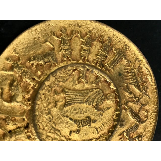 Wood Gilt Bronze Brooch by Line Vautrin For Sale - Image 7 of 8