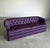 Hollywood Regency Purple Tufted Sofa For Sale - Image 4 of 10